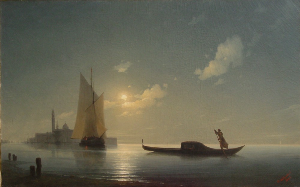 «Гондольер на море ночью» (1843)